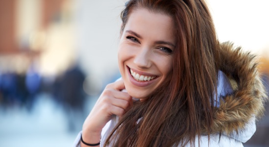 woman smiling