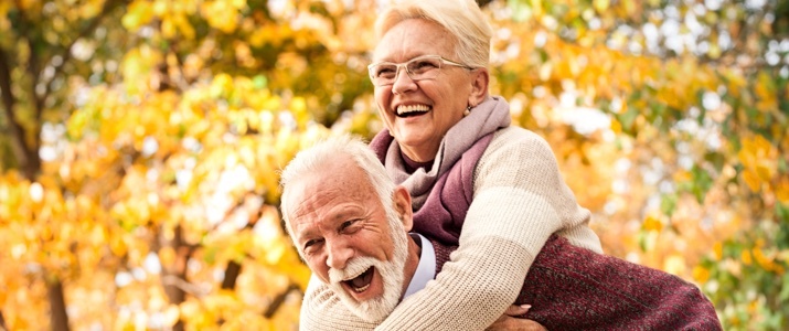 old couple smiling